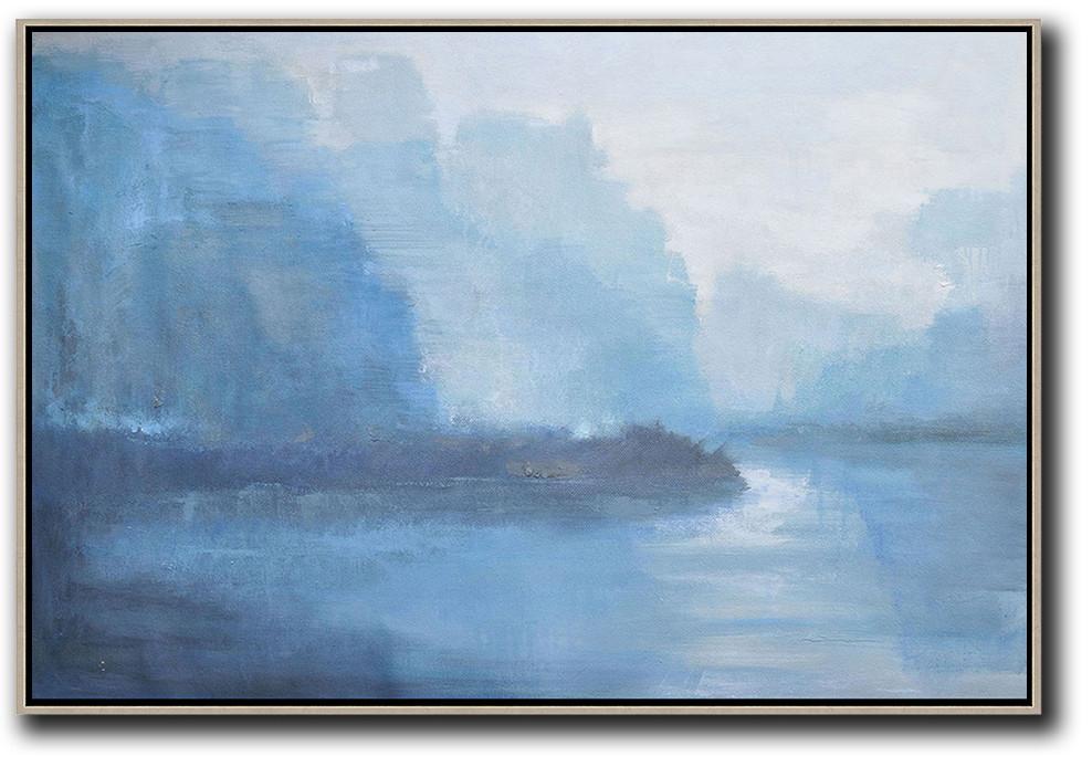 Horizontal Abstract Landscape Painting #LX20C - Click Image to Close